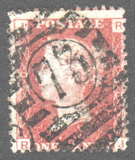 Great Britain Scott 33 Used Plate 190 - RJ - Click Image to Close